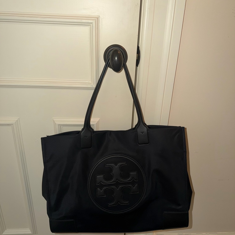 Tory Burch Black Logo Tote